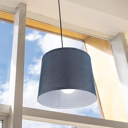 Miniatura 2 de LIFKOME Pantalla redonda pequeña para lámpara de mesa Borlas Diseño Chinoiserie