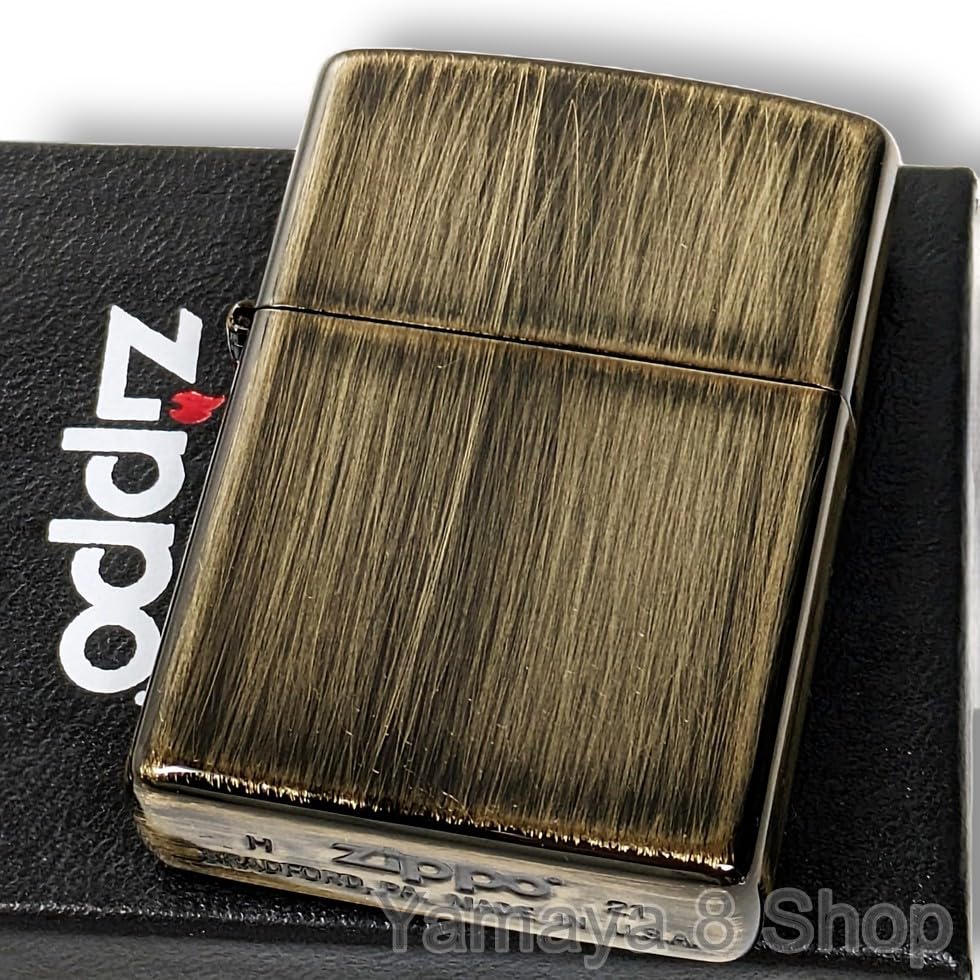 Amazon.co.jp: ZIPPO ダメージブラウン ユーズド加工 ジッポ ライター 