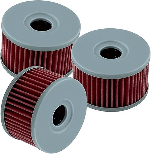 Caltric Paquete de 3 filtros de aceite compatibles con Suzuki Ls650 Ls 650 Ls-650 Boulevard S40 2005-2012