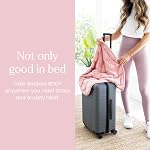 nodpod Body 6.5lb Compact Weighted Blanket I Perfect for Relaxation, Lounging, Napping, Sleeping & Travel I Glass Bead Filled, Machine Washable I Blush Pink I (29" x 24")