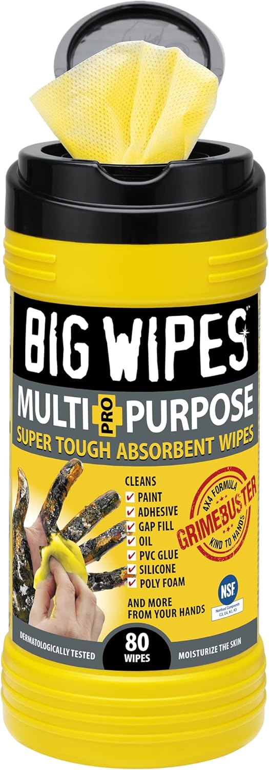 BIG WIPES Heavy Duty Industrial Textured Scrubbing Wipes