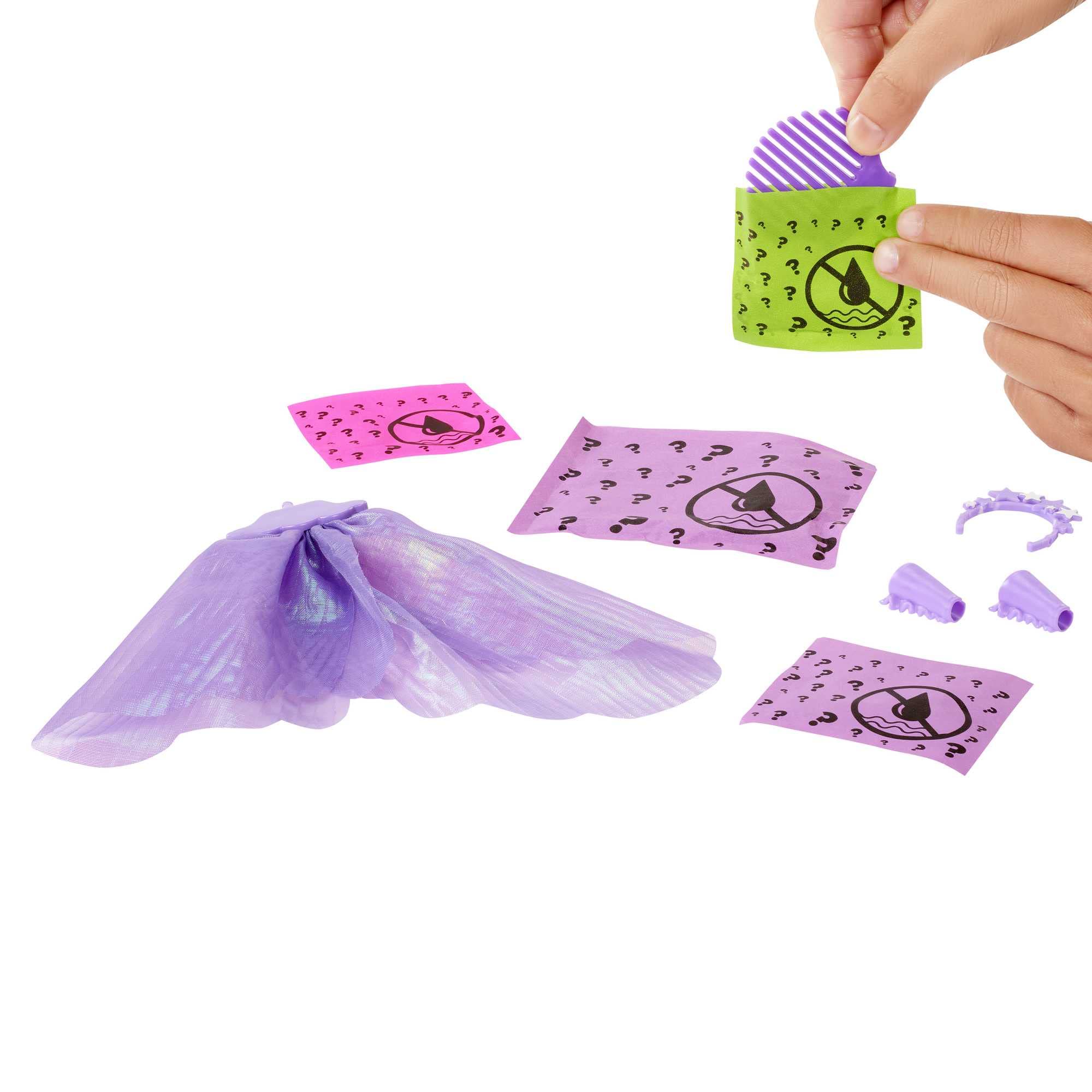 Barbie Color Reveal Mermaid Doll with 7 Unboxing Surprises Metallic