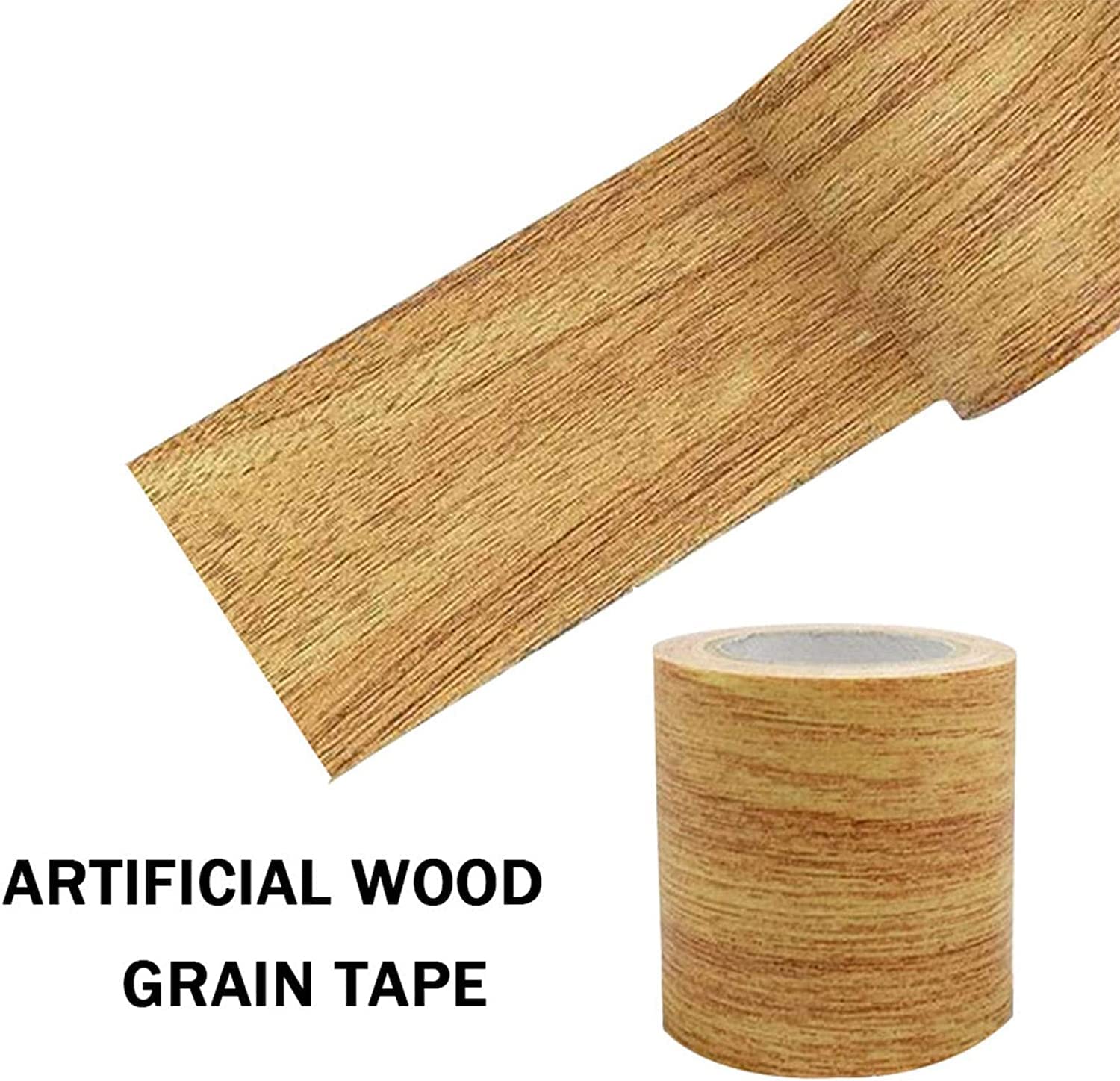 Cinta de Reparación Con Efecto de Madera Impermeable Para Suelos Laminados - Adhesiva, Simulación de Grano de Madera Para Arañazos