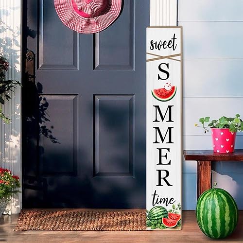 Summer Watermelon Porch Sign Sweet Summer Time Welcome Sign For