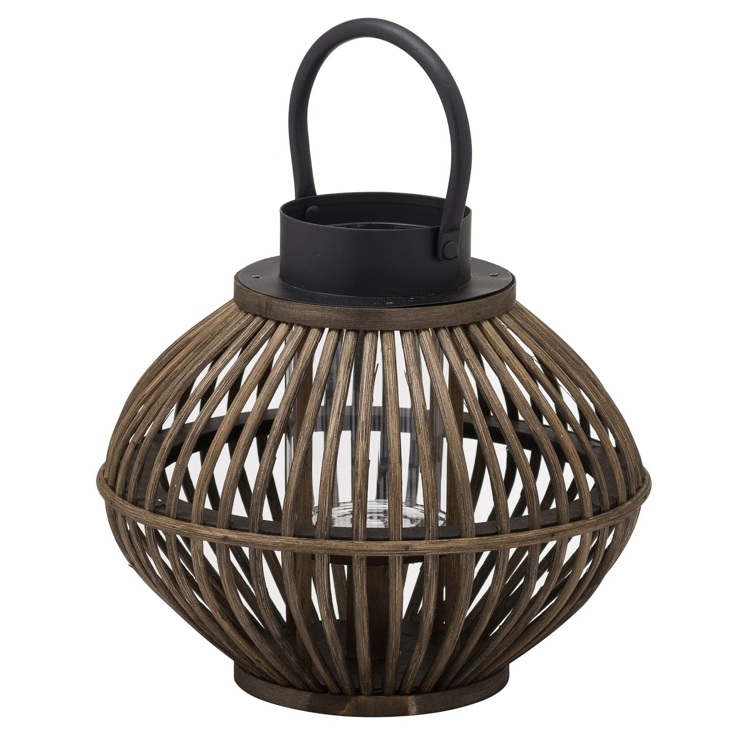 Lantern Light Bamboo Candle Lamp Hanging Decorative Brown Lanterns Indoor Large