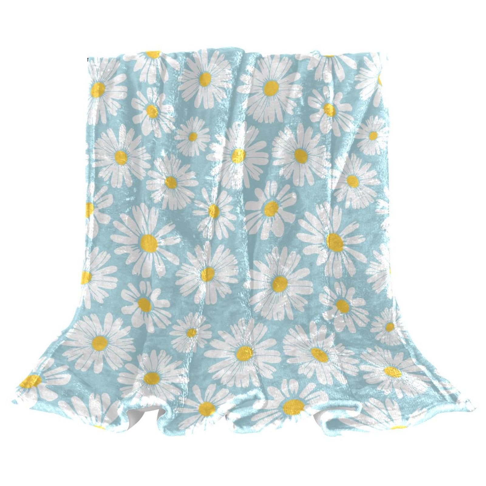 Couverture Polaire Marguerite 150x200 Plaid Microfibre Doux