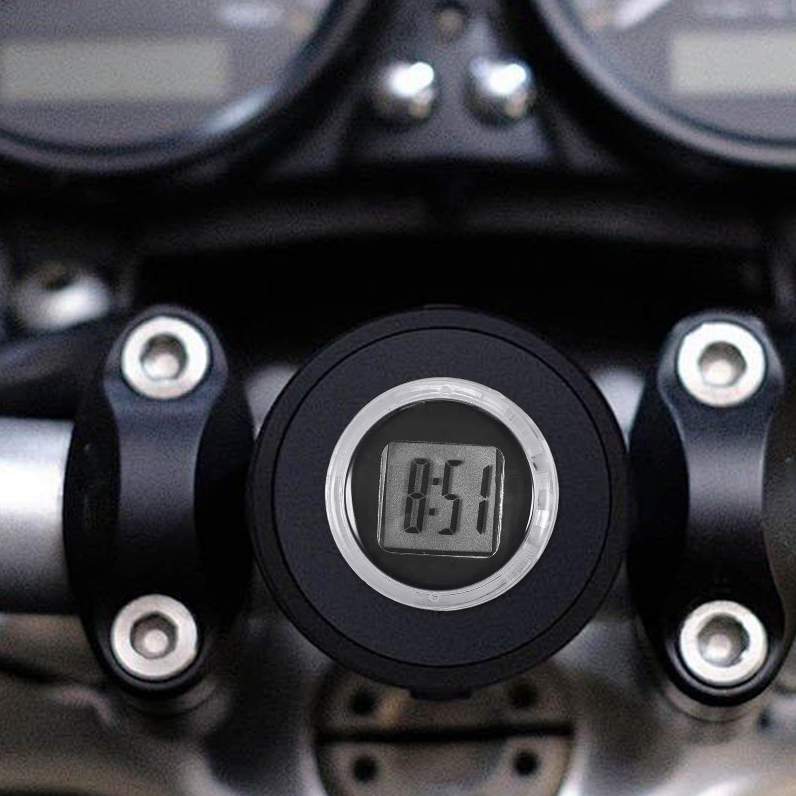 Reloj Digital Adhesivo | Reloj Adhesivo para Salpicadero De Coche | Reloj Digital para Motocicleta Resistente Al Agua | Relojes Adhesivos para Salpicadero De Barco, Bicicleta Y Hogar