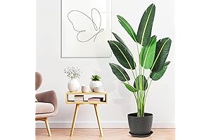Amyove Elephant Ear Plant Artificial Tree