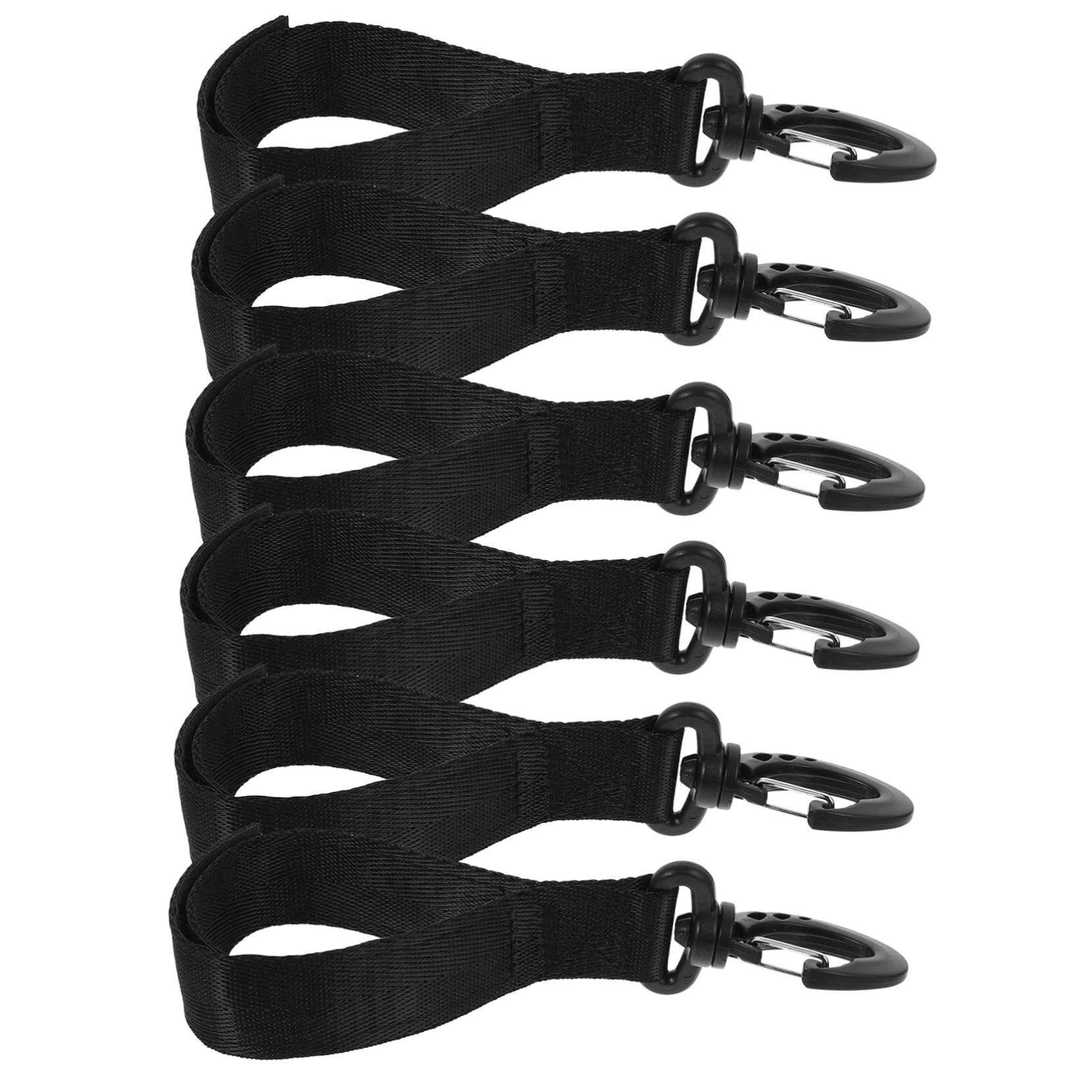 TOYANDONA Ocean Cordage Crochet pour Voilier Fixé Bateau Extérieur Ligne De Quai Élastique Crochet D'amarrage Pratique Cordon De Quai avec Crochets Nylon Black