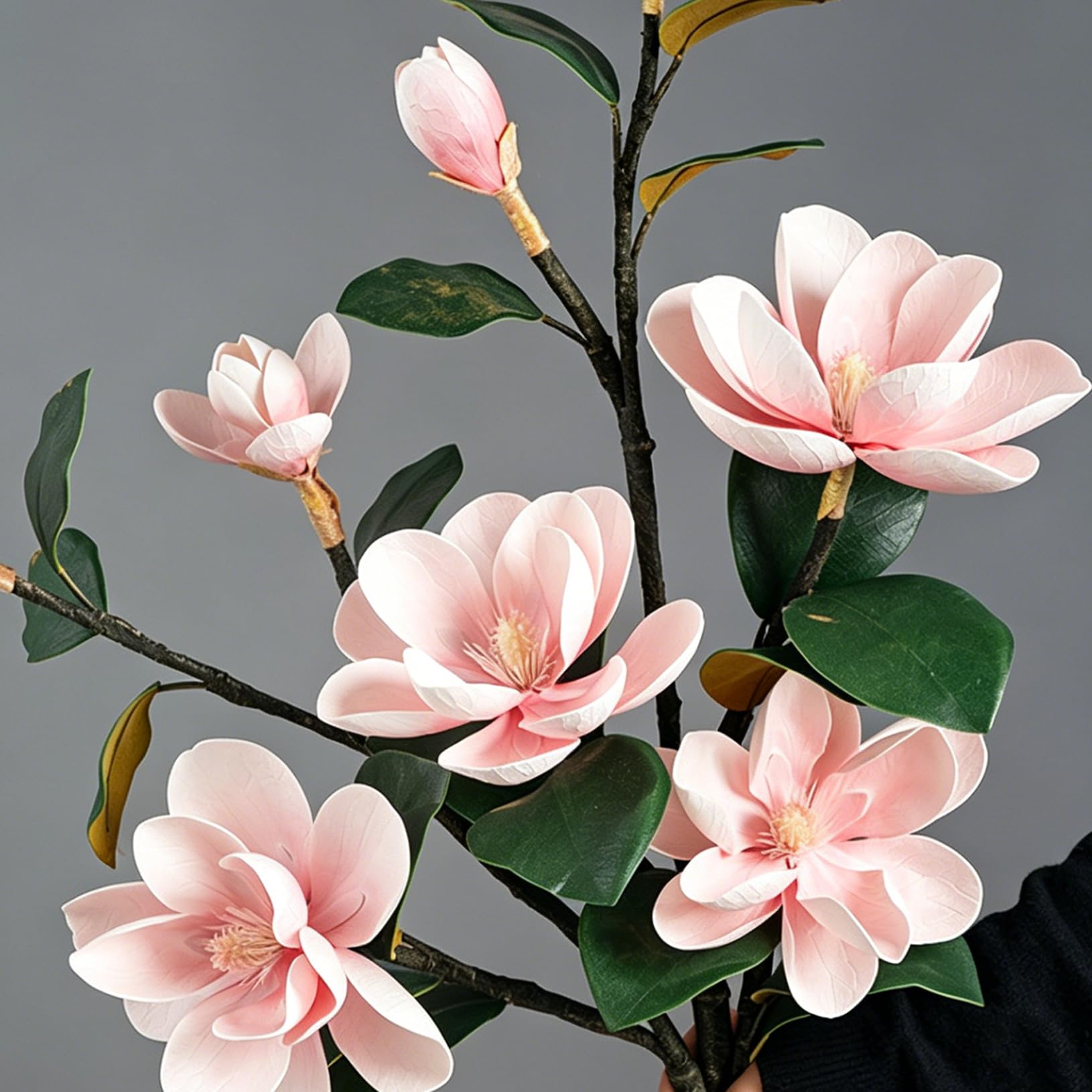 109 Cm/43'' Longue Fleurs Artificielles Géantes pour Décoration De Grandes Fleurs Artificielles en PU pour Grandes Vase Mariage, Fête Anniversaire, Salon,intérieur Pink a,One Size