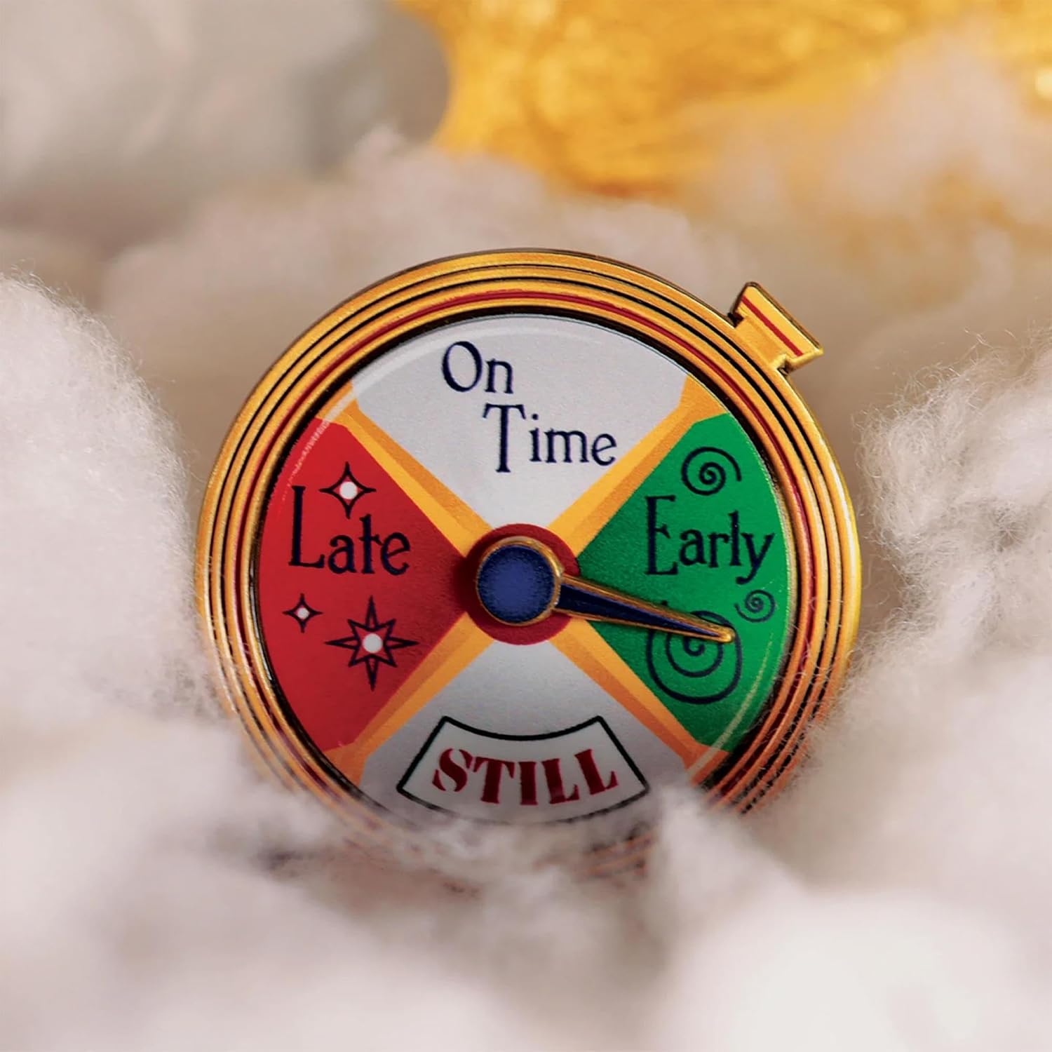 The Polar Express Conductor's Stopwatch Limited Edition Spinning Metal Pin | Badge Accessory For Lanyard, Backpack