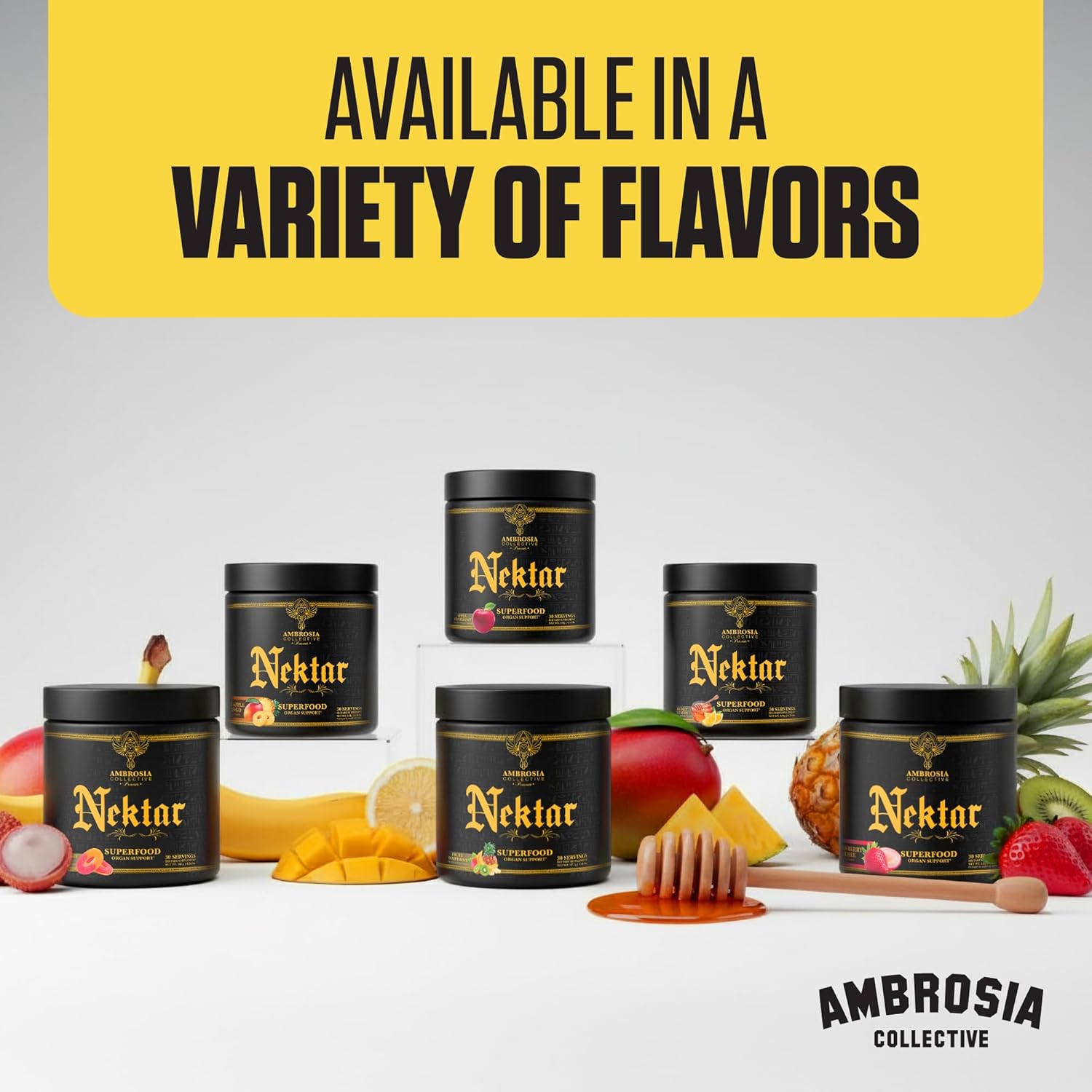 Ambrosia Nektar - Superfood Powder | Daily Organ Support Supplement | Greens Powder Alternative | 13 Superfoods for Energy, Digestion, Skin Health & Immune Support | 30 Servings | Apple Symphony - Image 8