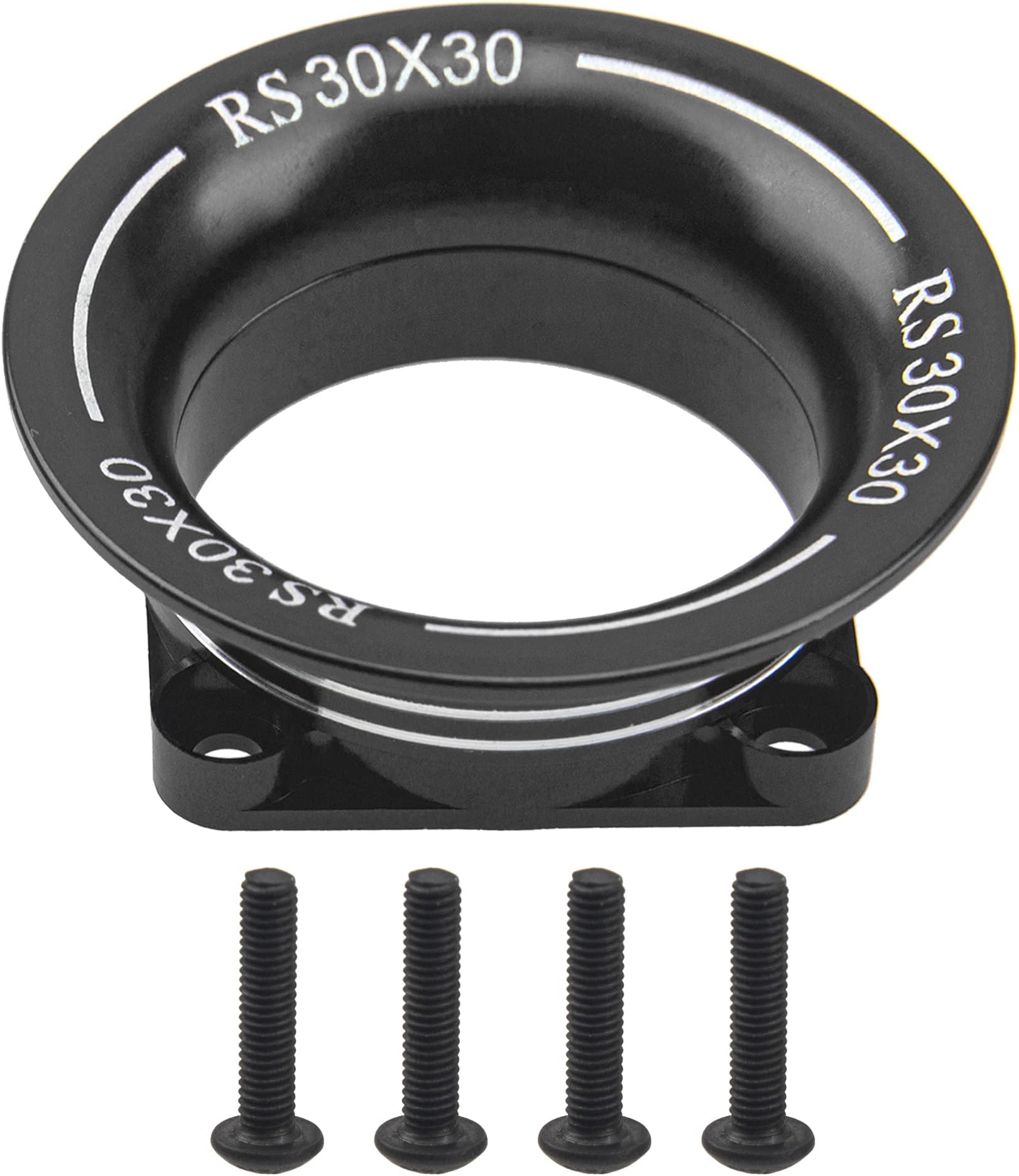 Metal Motor ESC Cooling Fan Cover Air Inlet Channel 3010 for 30mm×30mm 540 550 Motor Fan Compatible with 1/8 1/10 1/12 RC Car Truck (Black)