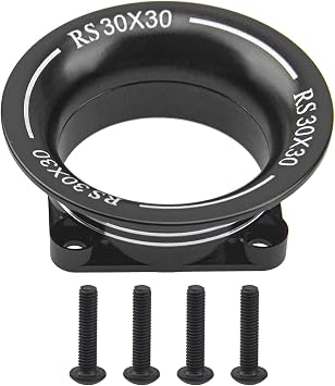 Metal Motor ESC Cooling Fan Cover Air Inlet Channel 3010 for 30mm30mm 540 550 Motor Fan Compatible with 1/8 1/10 1/12 RC Car Truck Black