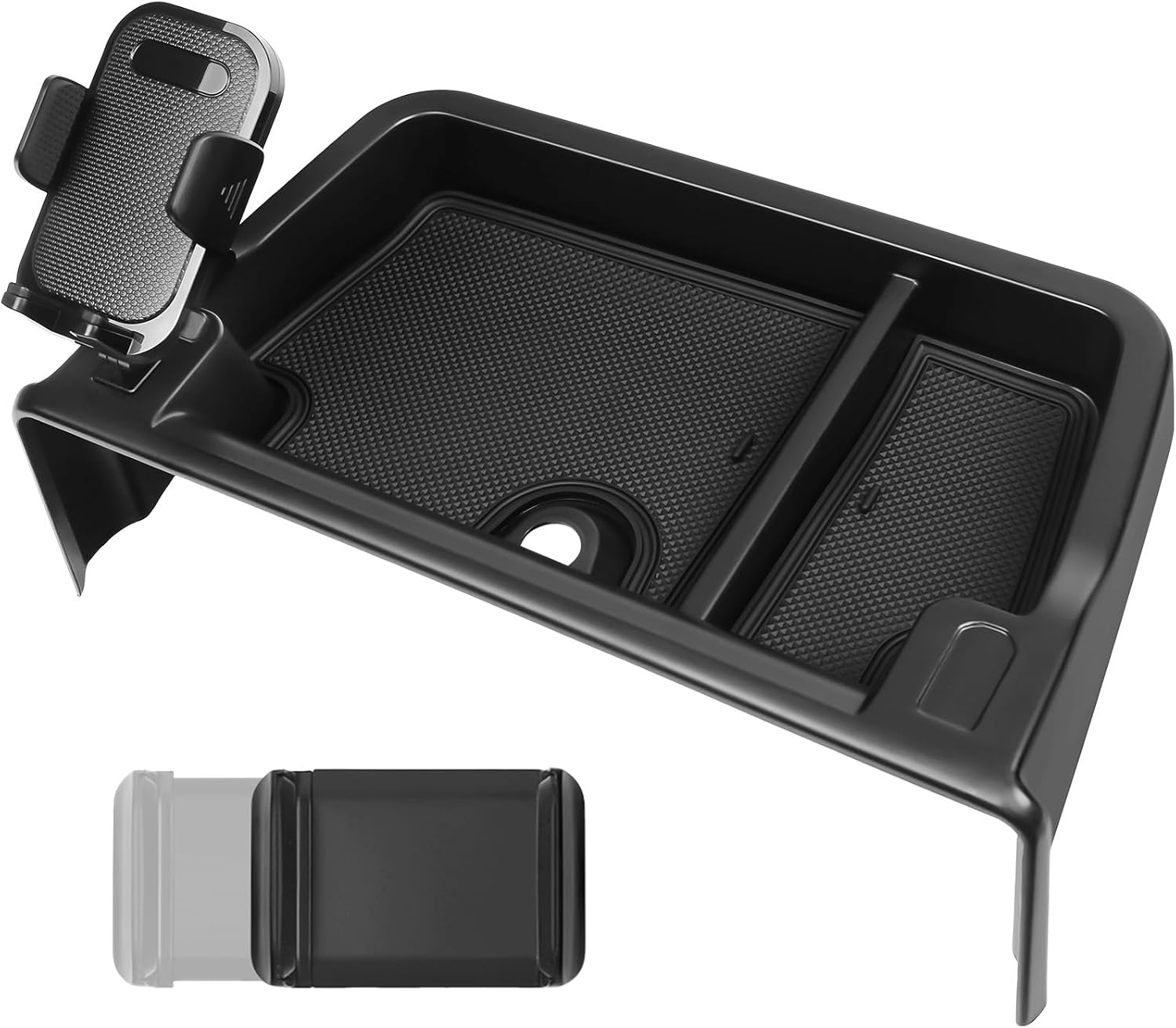 BlBLOZ Dashboard Organizer for Toyota Grand Highlander 2024 2025 2026 Accessories Center Console Dashboard Behind-Screen Storage Box Tray Phone Holder Mount