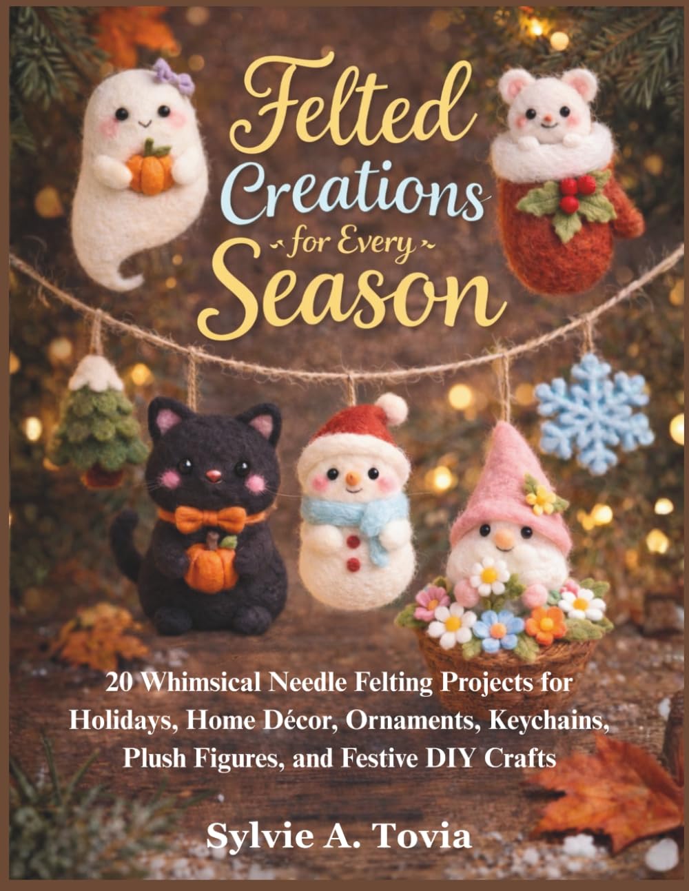 Felted Creations for Every Season: 20 Whimsical Needle Felting Projects for Holidays, Home Décor, Ornaments, Keychains, Plush Figures, and Festive DIY Crafts