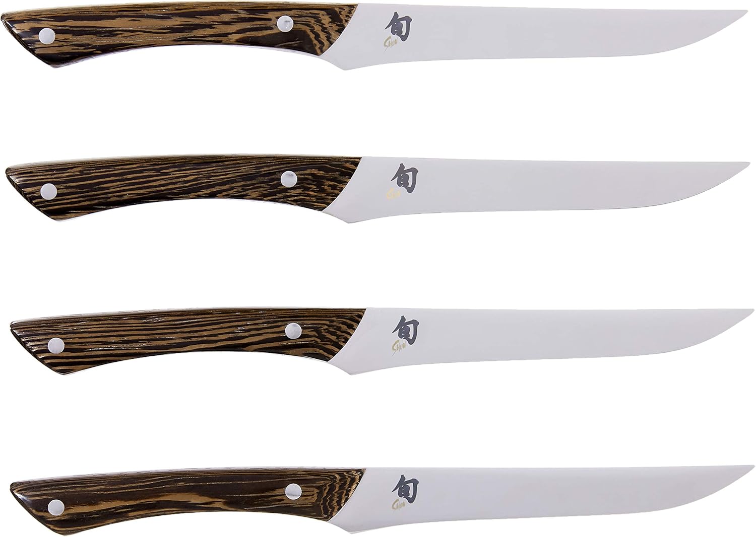 Shun Shima Natural 4 Piece Steak Knife Set in Presentation