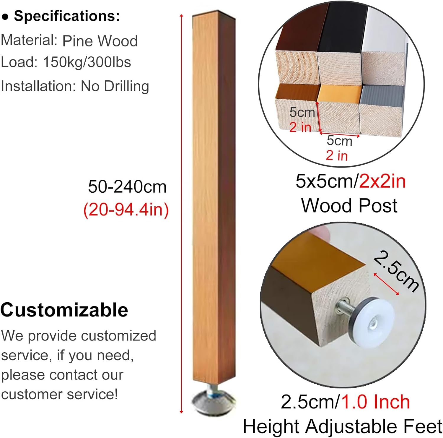 Modern Wood Slat Divider s, 4 Pack 3.44ft Tall Wall Partition Screen for Office, Lofts, Stairways & Porches - Stylish Decorative Panel for Living Room