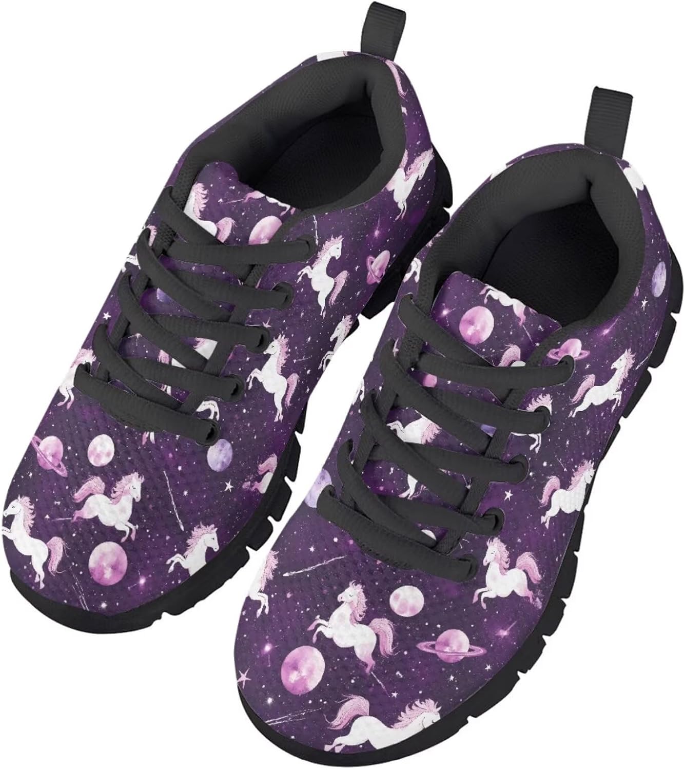Kids Slip on Shoes Lightweight Running Sneakers Athletic Walking Shoes Lace up Hiking Trainer Sneakers for Big Little Kids