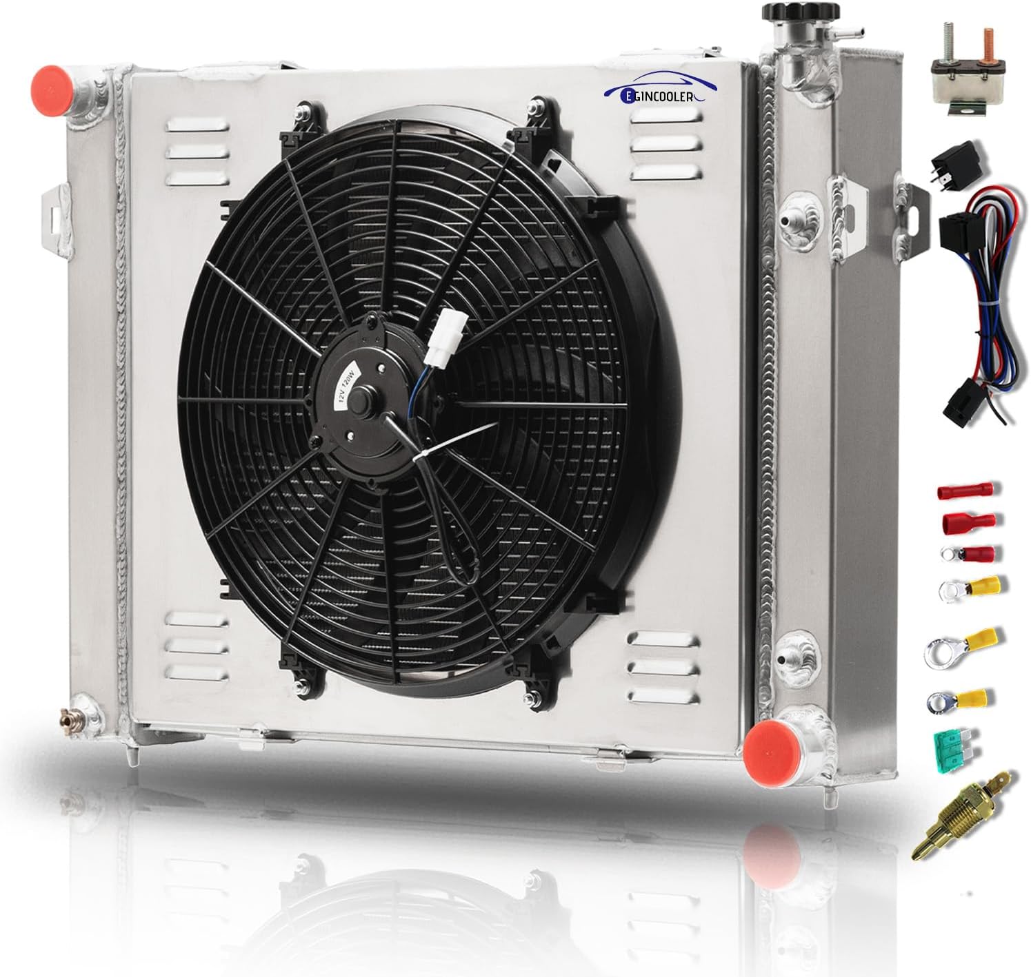 3 Row Core Aluminum Radiator for 1993-1997 Jeep Grand Cherokee 5.2L V8 All AA5052 Aluminum Radiador 1994 1995 1996