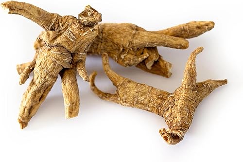 Miniatura 2 de Auténtica raíz entera de ginseng americano (sin OMG, hierba sin gluten, raíz de Wisconsin) (8 onzas)
