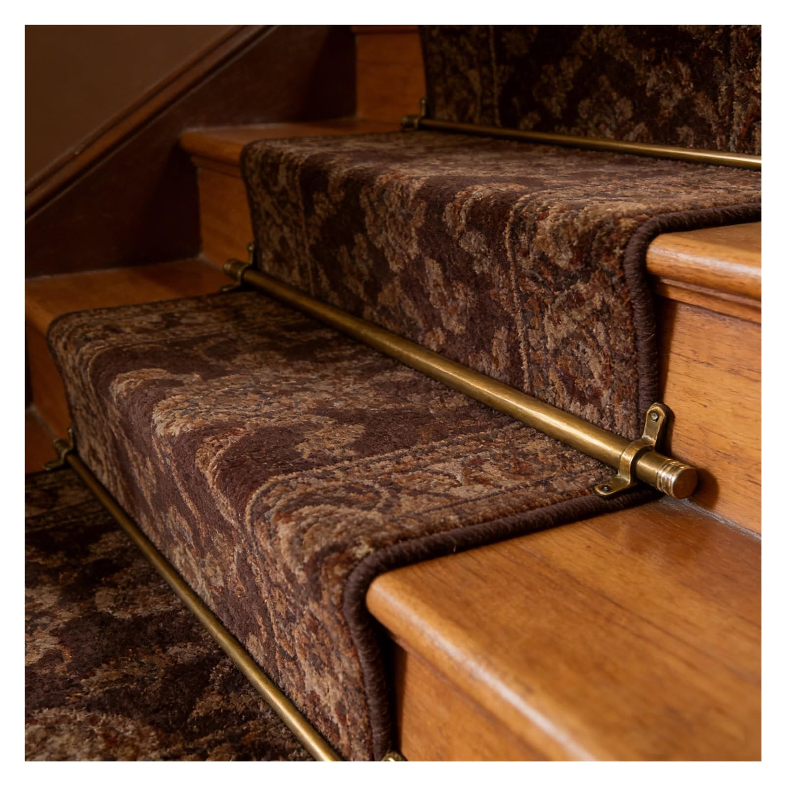 Barres de fixation tapis d'escalier en laiton de 81 cm pour une élégance durable