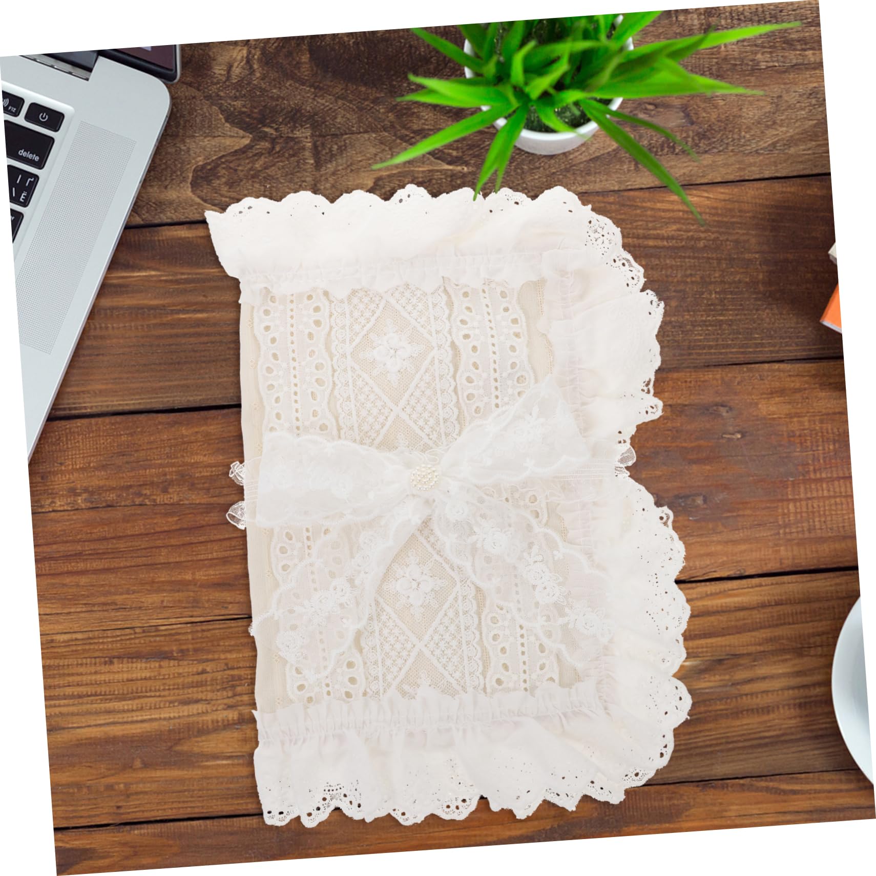 NUOBESTY 3pièces Couverture De Tissu Anti- Avec Dentelle Pour Notes Et Housse Réutilisable Et Lavable