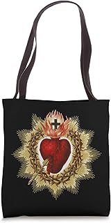 Sacred Heart of Jesus Art Christ Vintage Catholic Blessing Tote Bag
