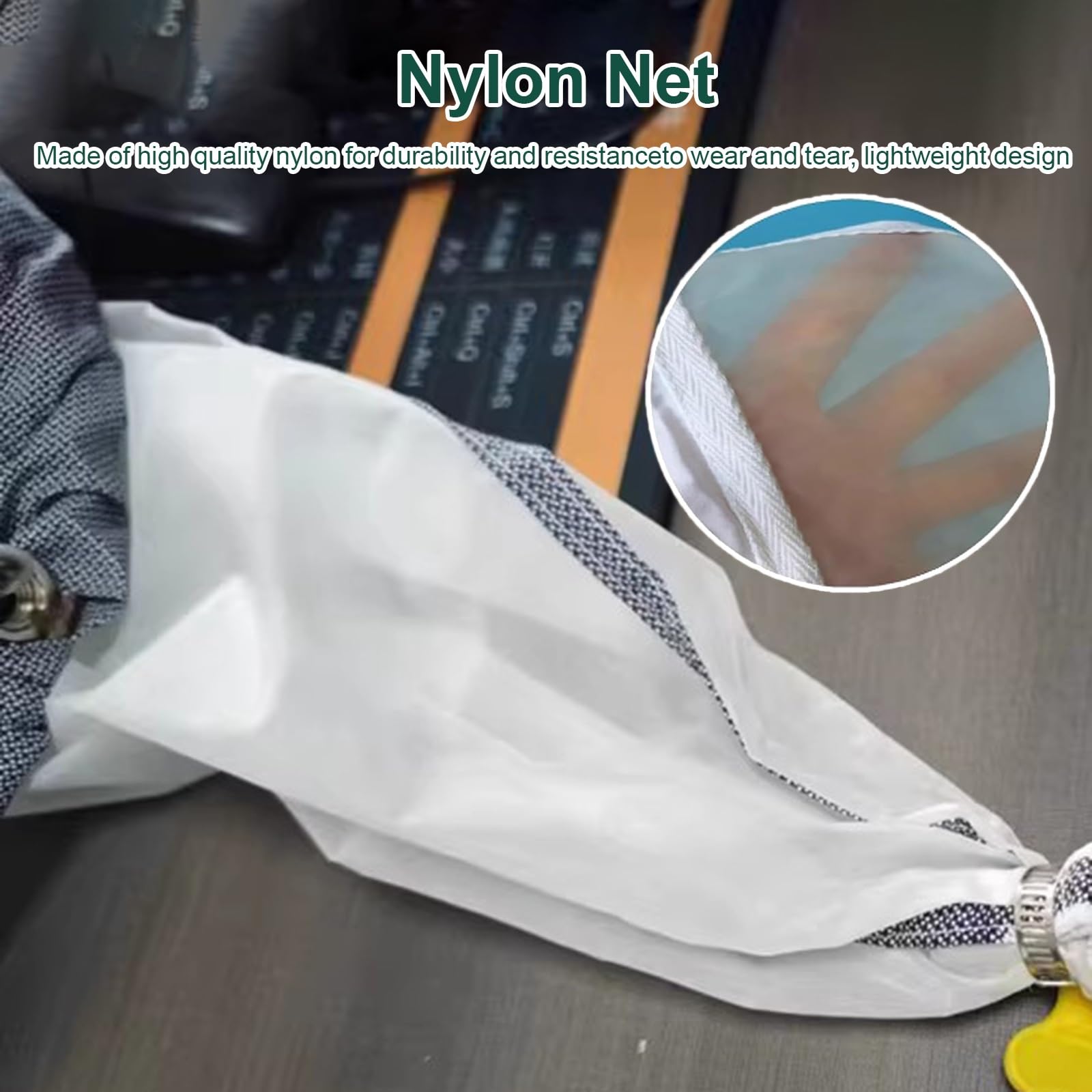 Rete di plancton a maglia fine per la raccolta di fitoplancton, protozoi e rotiferi, reti di campionamento sperimentali profonde in nylon, facile da trasportare per la ricerca di biologia marina