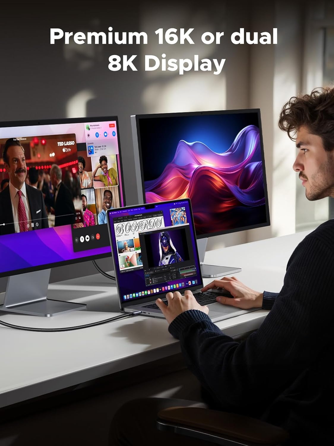 UGREEN Bundle Item: UGREEN 45W 3 in 1 Compact GaN Charger, Retractable Fast Wall Charger with Foldable Plug and USB C to USB C Cable 240W USB4 Gen4 80Gbps