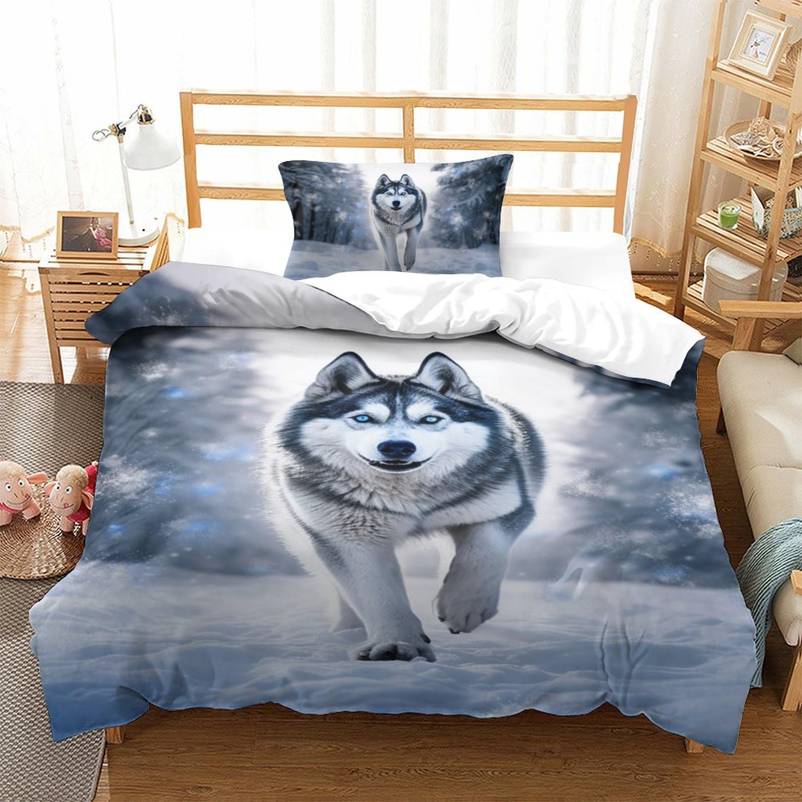 Housse de couette Husky pour décorer la chambre des enfants et des adolescents