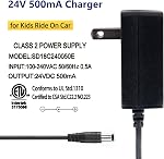 24V Chargeur pour la voiture, 24V Chargeur de batterie pour la course sur des jouets pour batteries plomb-acide seulement