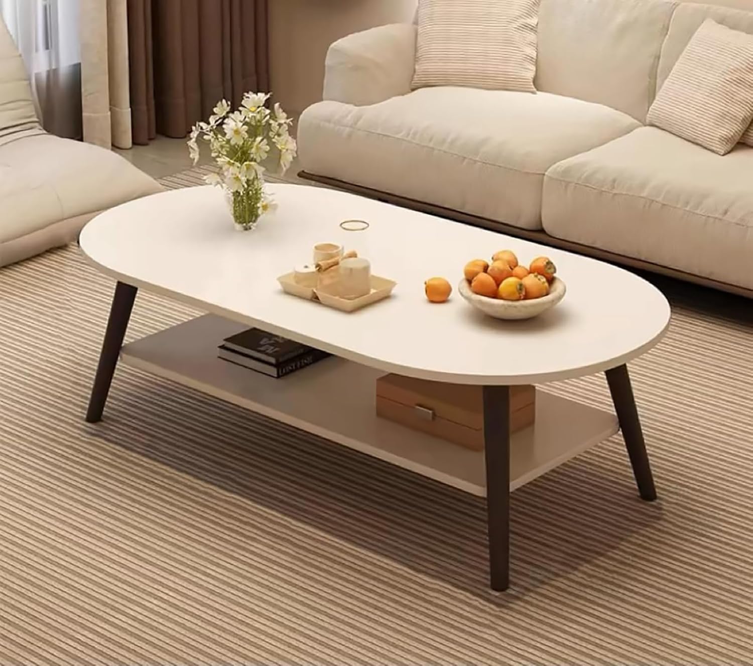 Uandhome Coffee Table, Modern Household Small Tea Table Layer Coffee ...