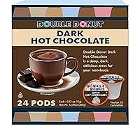 Vista 20 de Double Donut Coffee Cápsulas de chocolate caliente para cafeteras Keurig K Cup, cápsulas clásicas de cacao caliente de una sola porción, 24