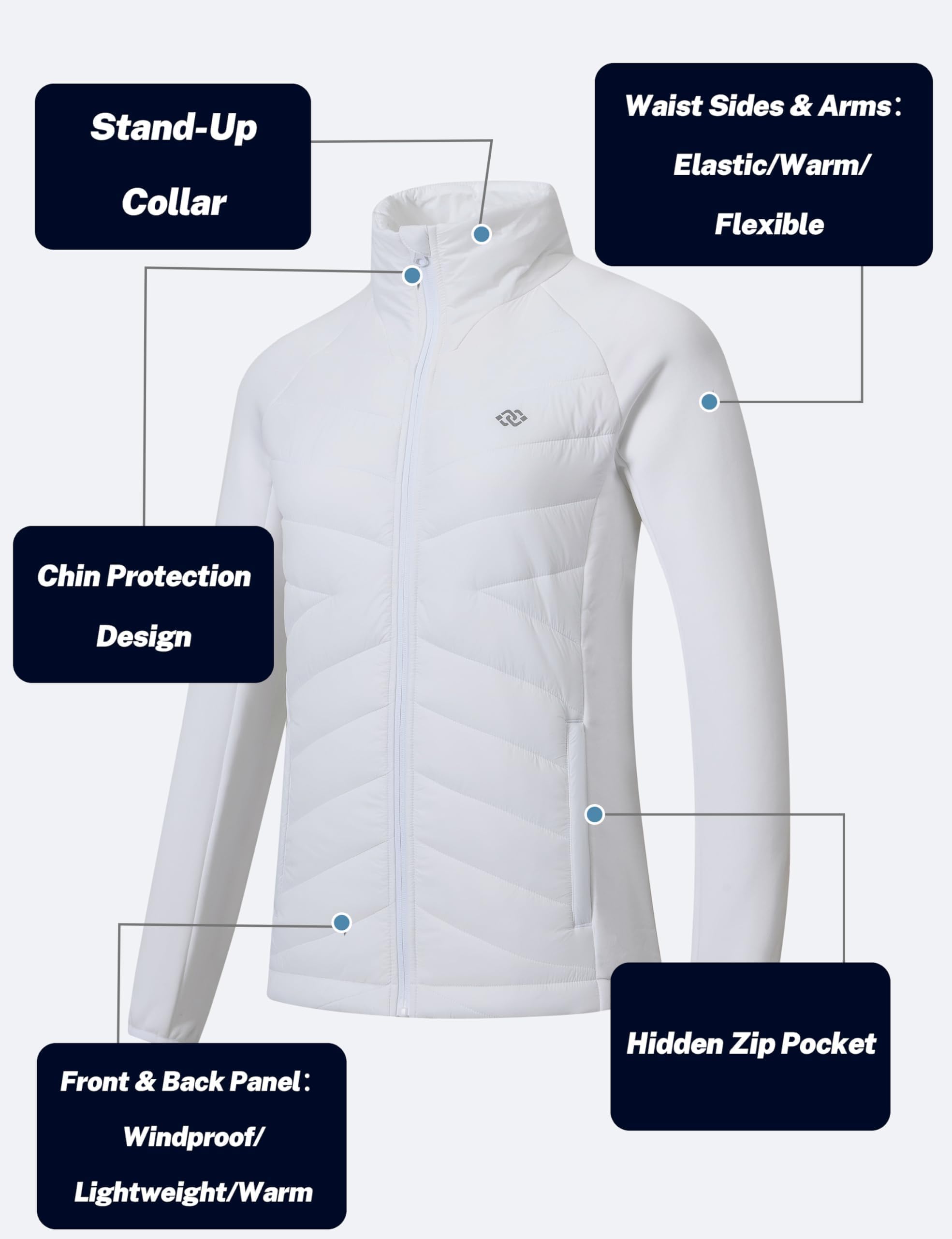 MoFiz Giacca Donna Invernale Giubbino Leggero Giacca Pile Termica Piumino Corto Giacca Sportiva con Zip