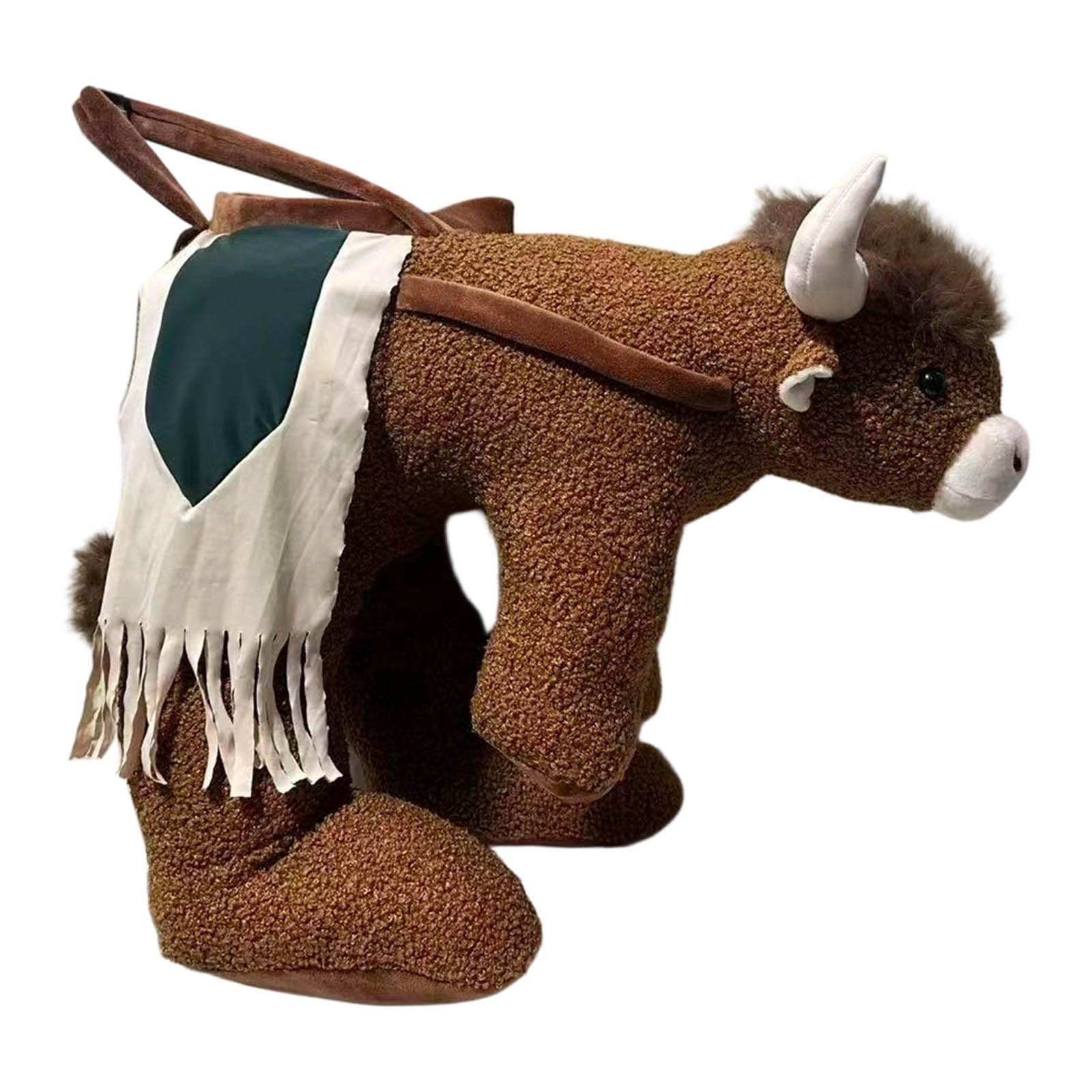 Lustiges Ride-On-Bull-Rider-Kinderkostüm Plüsch-Highland-Bull Kostüm Lustig