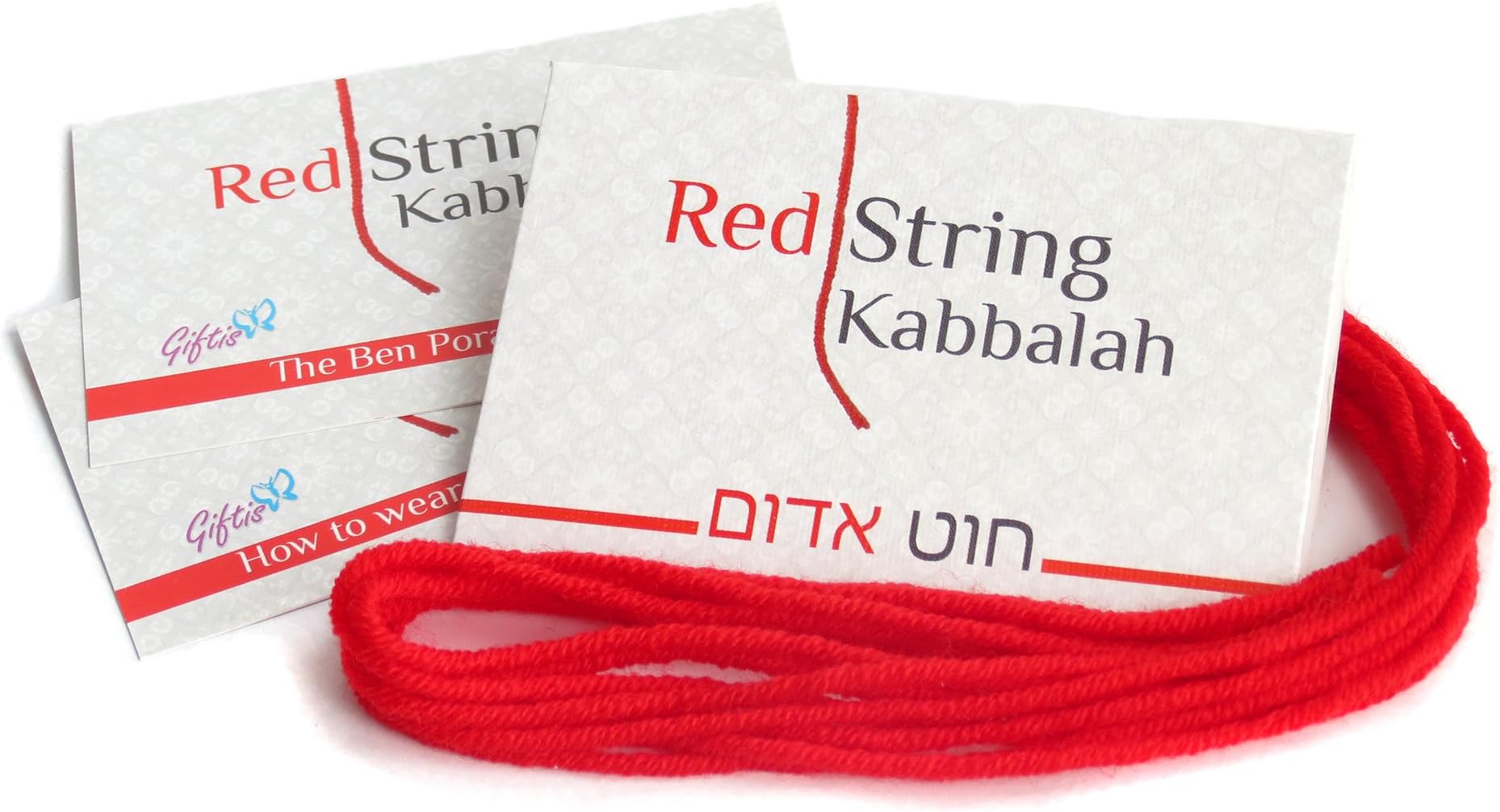 5 pcs Original Kabbalah Red String Bracelet - 100% Wool - Powerful Protection for You and Your Family Against the Evil Eye from Rachel’s Tomb in Israel