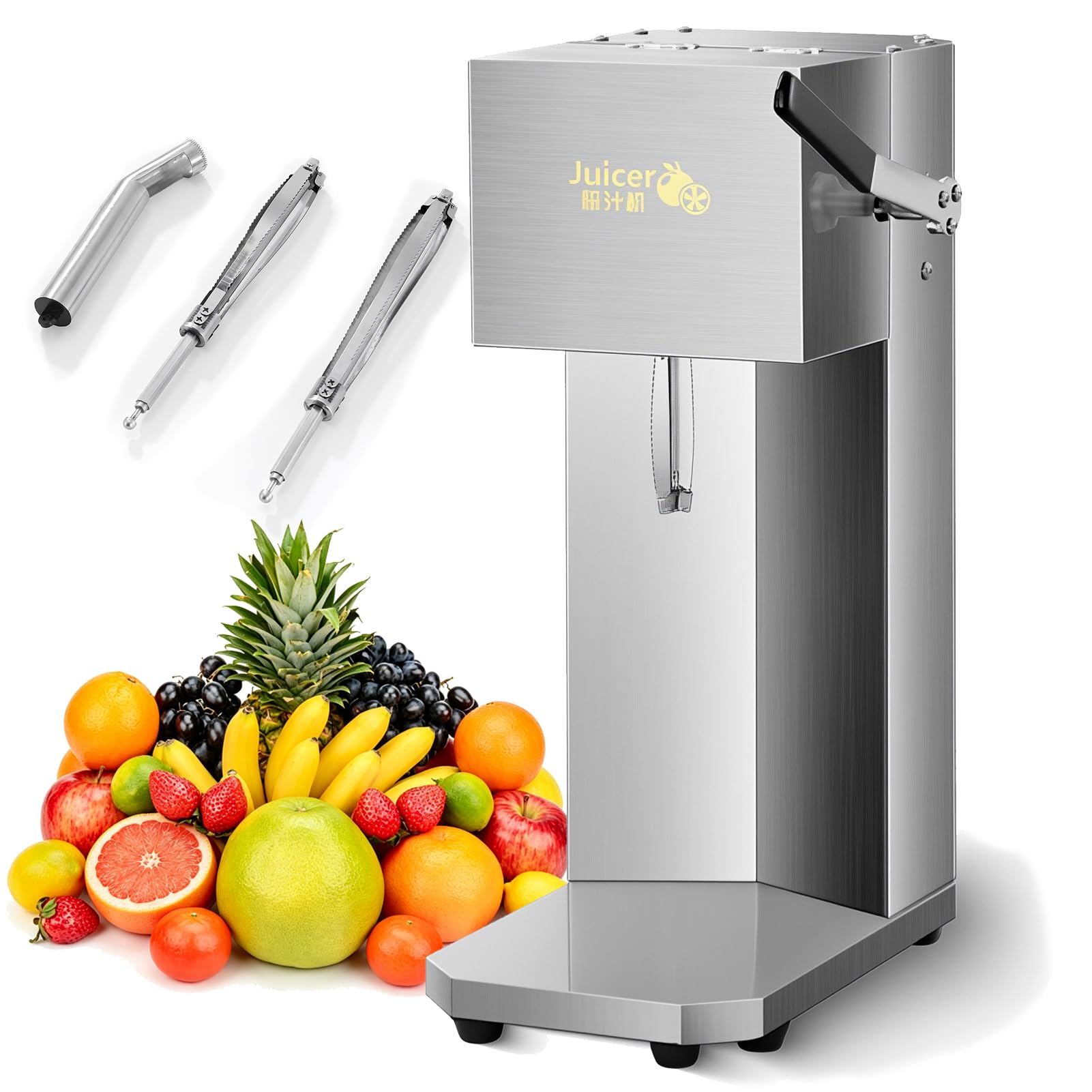 FHRKA Electric Citrus Juicer, 10W Commercial Juices Extractor, Extraction 99% Juice Yield Electric Orange Squeezer for Grapefruits Oranges