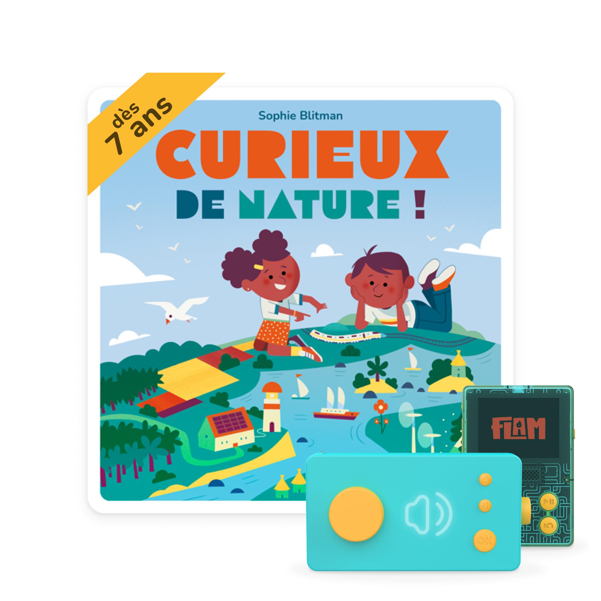 Lunii - Curieux de Nature ! - Livre Audio interactif en français - durée 1h40 - dés 7 Ans à écouter sur Ma Fabrique à Histoires ou FLAM