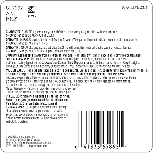 Miniatura 2 de Duracell - Batería alcalina especial 21/23 de 12 V - Batería de larga duración - 4 unidades (paquete de 6)