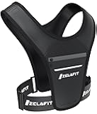 ZelaFit™ Running Vest for Women & Men Running Phone Holder – Perfect for Running Gear, Running Accessories, Running Essentials - Lightweight Chest Rig Phone Holder for Running (Black)