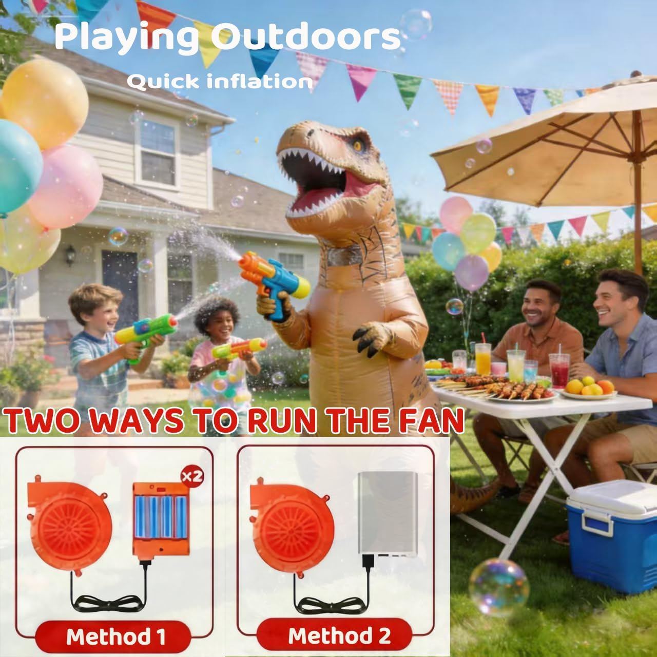 inflatable dinosaur costume adult,T-Rex Inflatable Costume for Adults, Fancy Dress Halloween Adult Costume
