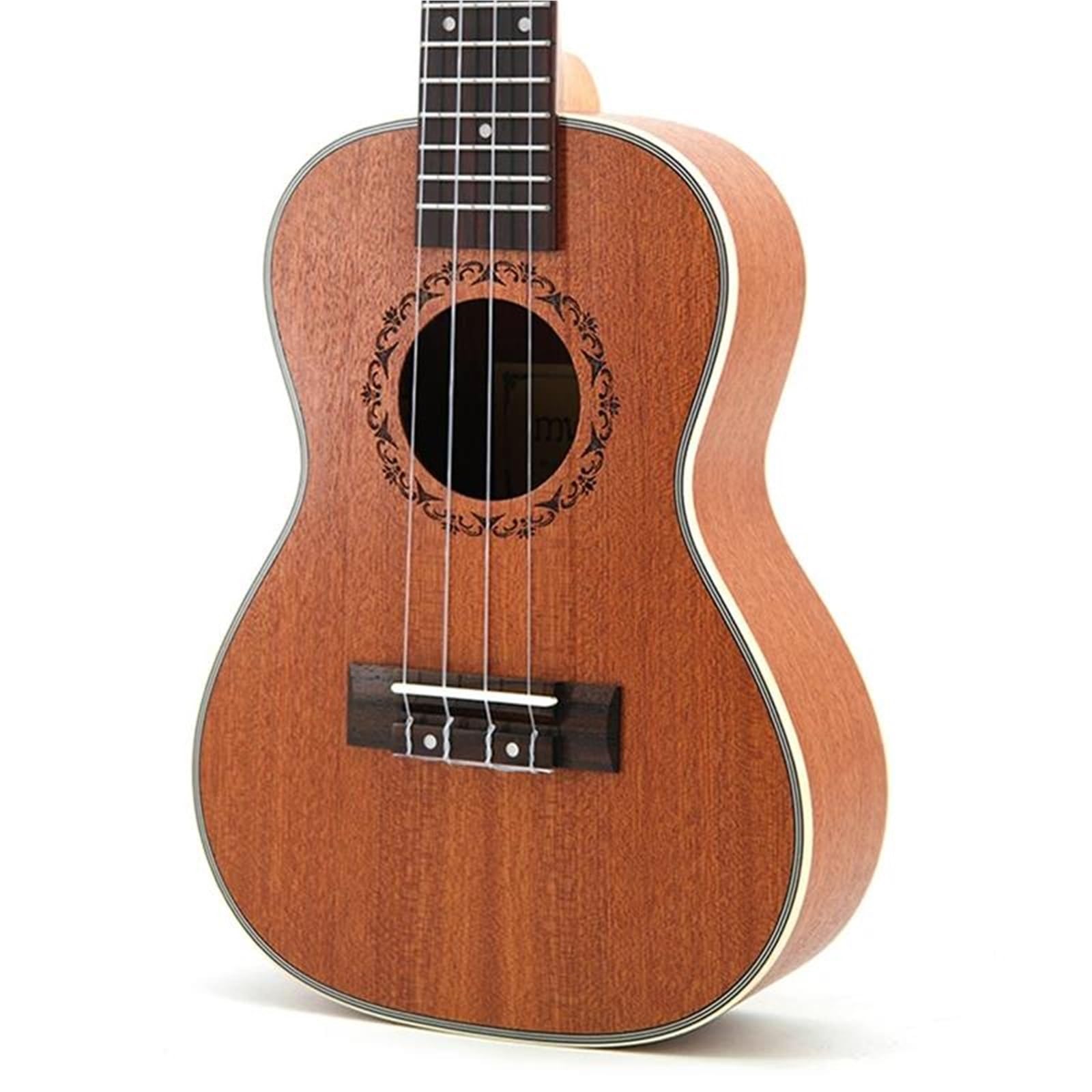 Ukulele 21calowa Gitara Sopranowa Z Drewna Sapele Czterostrunowa Podstrunnicą Palisandru(Ukulele with bag)