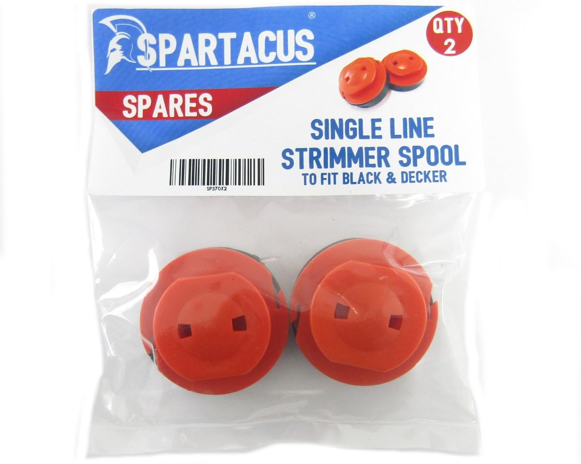Spartacus 2x Garden Strimmer Trimmer Spool & Line Fits Black & Decker D9 D609 D610 D623 D625 GL20 GL110 GL120 GL200