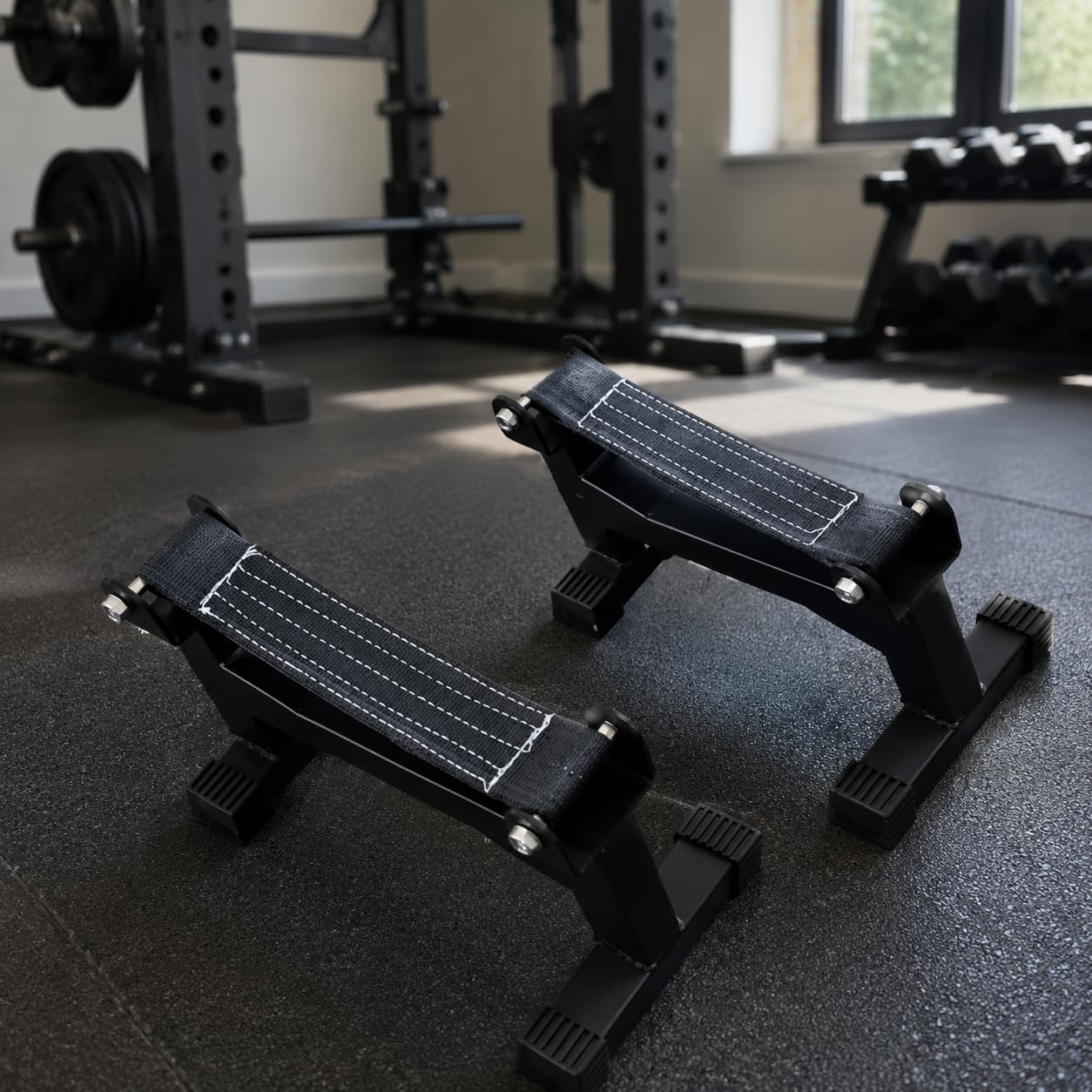Supporto Deadlift per Bilanciere, Barbell Stand Regolabile per Sollevamento Pesi, Deadlift Jack in Acciaio per Casa e Palestra