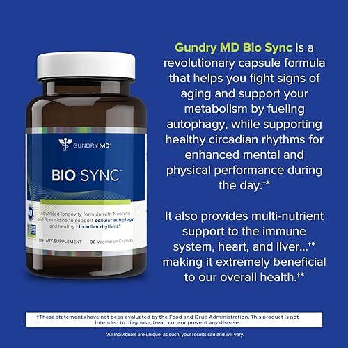 Miniatura 3 de Gundry MD Suplemento Bio Sync para energía diurna, soporta enfoque y memoria* - (30 porciones)