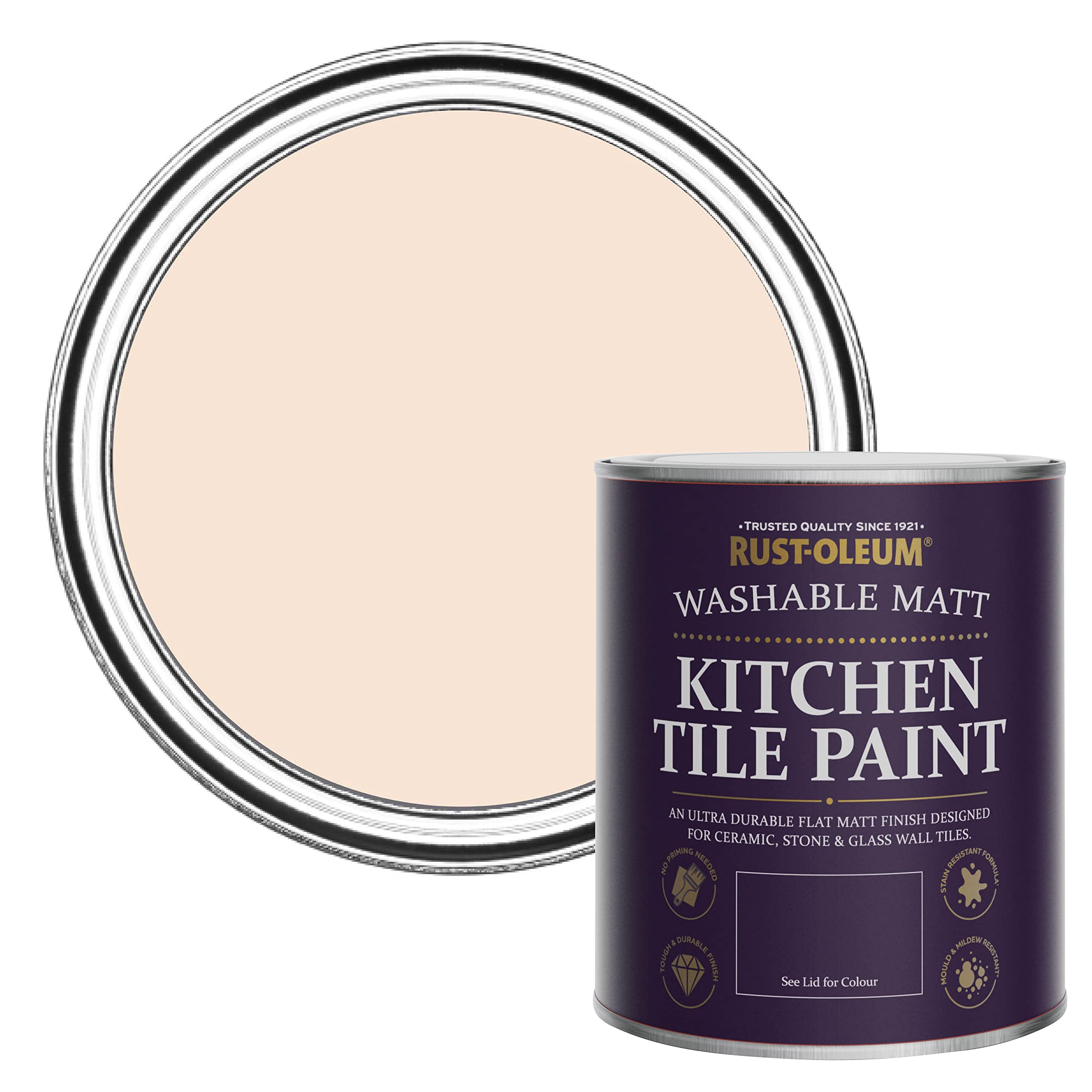 Rust-Oleum Kitchen Tile Paint Matt - Melrose 750Ml - Pink