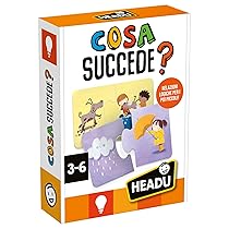 HEADU – Cosa Succede – Comprendere le Relazioni! | Giochi Educativi Bambini 3 4 5 Anni, Gioco Didattico per Sviluppare il Pensiero Logico, Regalo Bambino Regalo Bambina, Made in Italy