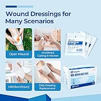 Vista 6 de Sterile Nonwoven Gauze Pads, 2"x 2" Wound Dressing, 60 Packs - 120 Pieces Superior Soft Sponge Pads, Higher Absorbent Gauze Compresses for Trauma or