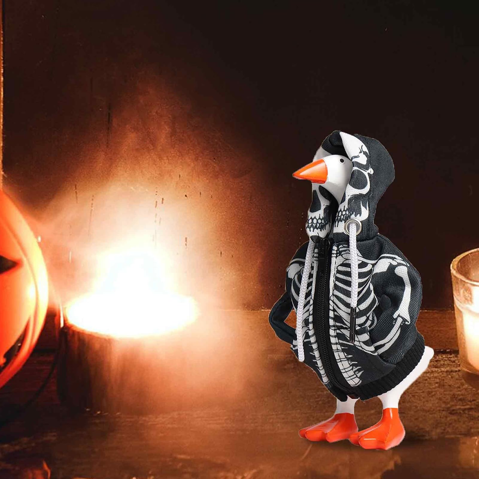 Büro Ente Kleidung 18 cm Schreibtisch Ente Festliche Kleidung | Saisonale Tischdekoration für Sammler Halloween Geburtstag Feier Party Tier Zimmer Garten Outdoor
